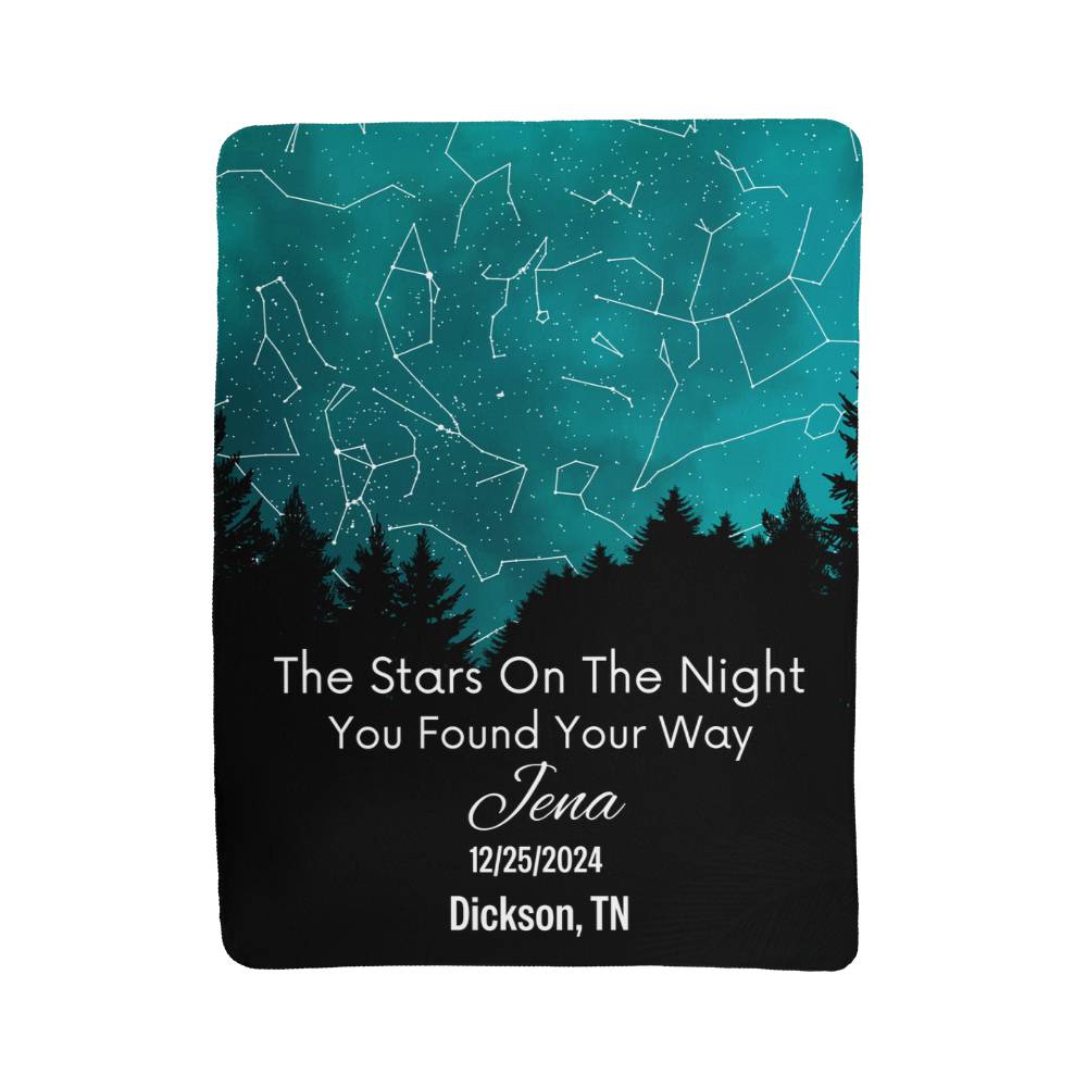 Sherpa Stars Blanket