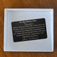 Bonus Son Engraved Metal Wallet Card, Gift to Stepson from Bonus Mom, Gift from Stepmom, Bonus Son Birthday Gift or Christmas Gift