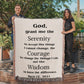 Serenity Prayer Woven Blanket, Custom Name Blanket, Cotton Throw, Personalized Woven Blanket