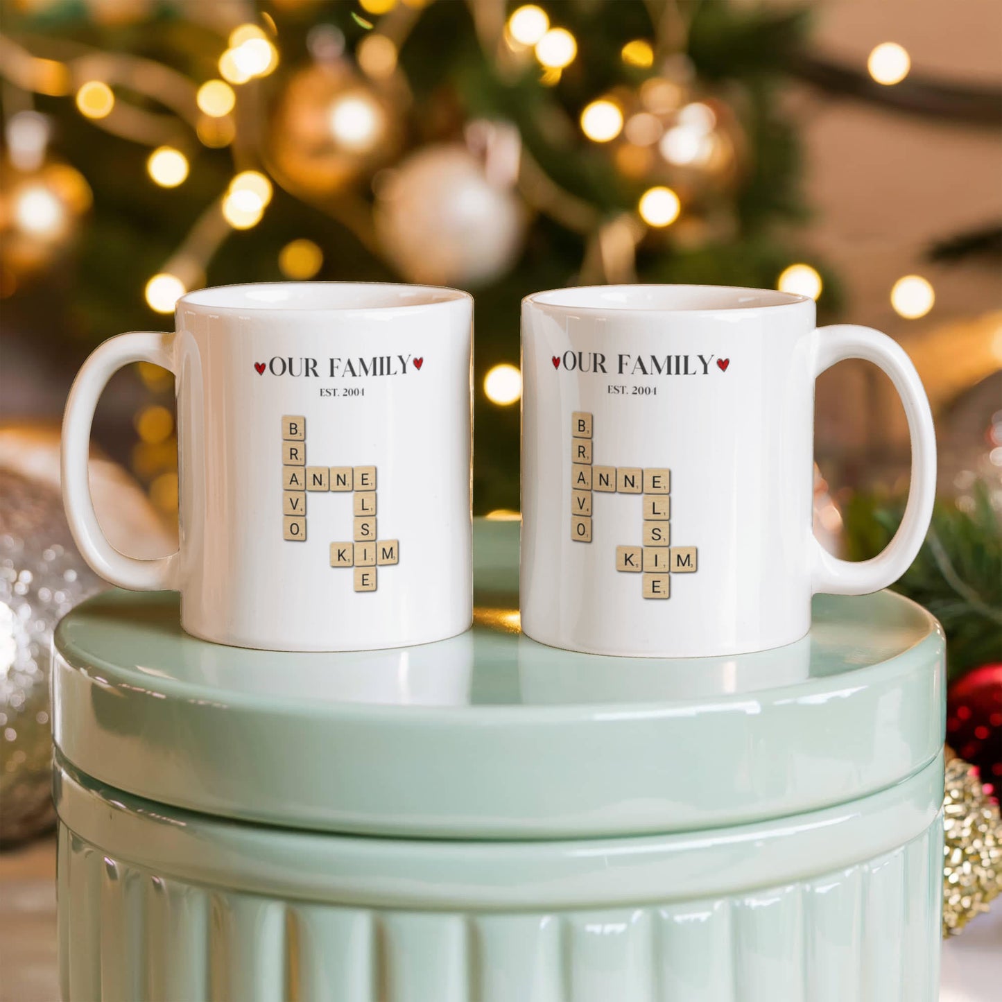 Custom Family Mug Crossword Coffee Cup