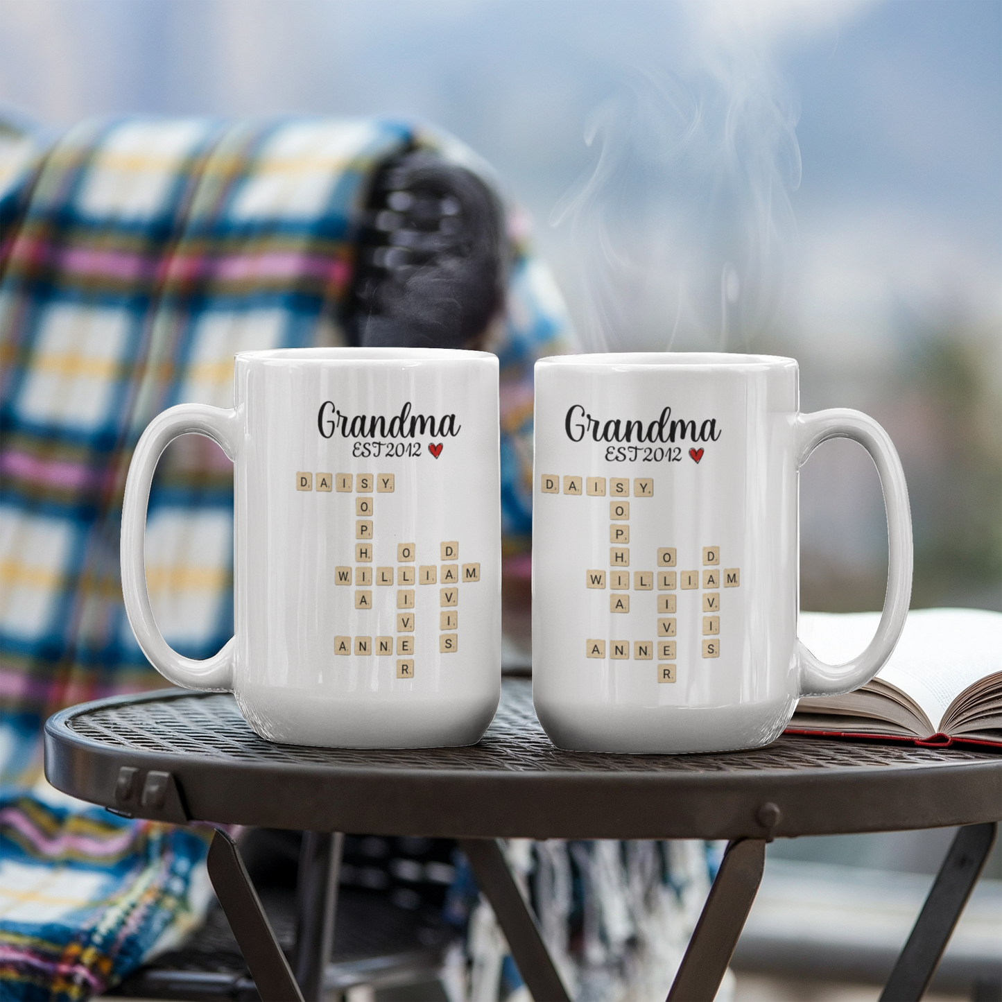 Grandma Est Crossword Personalized Mug