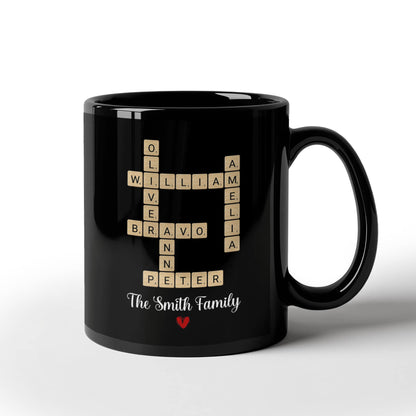 Custom Family Crossword Mug