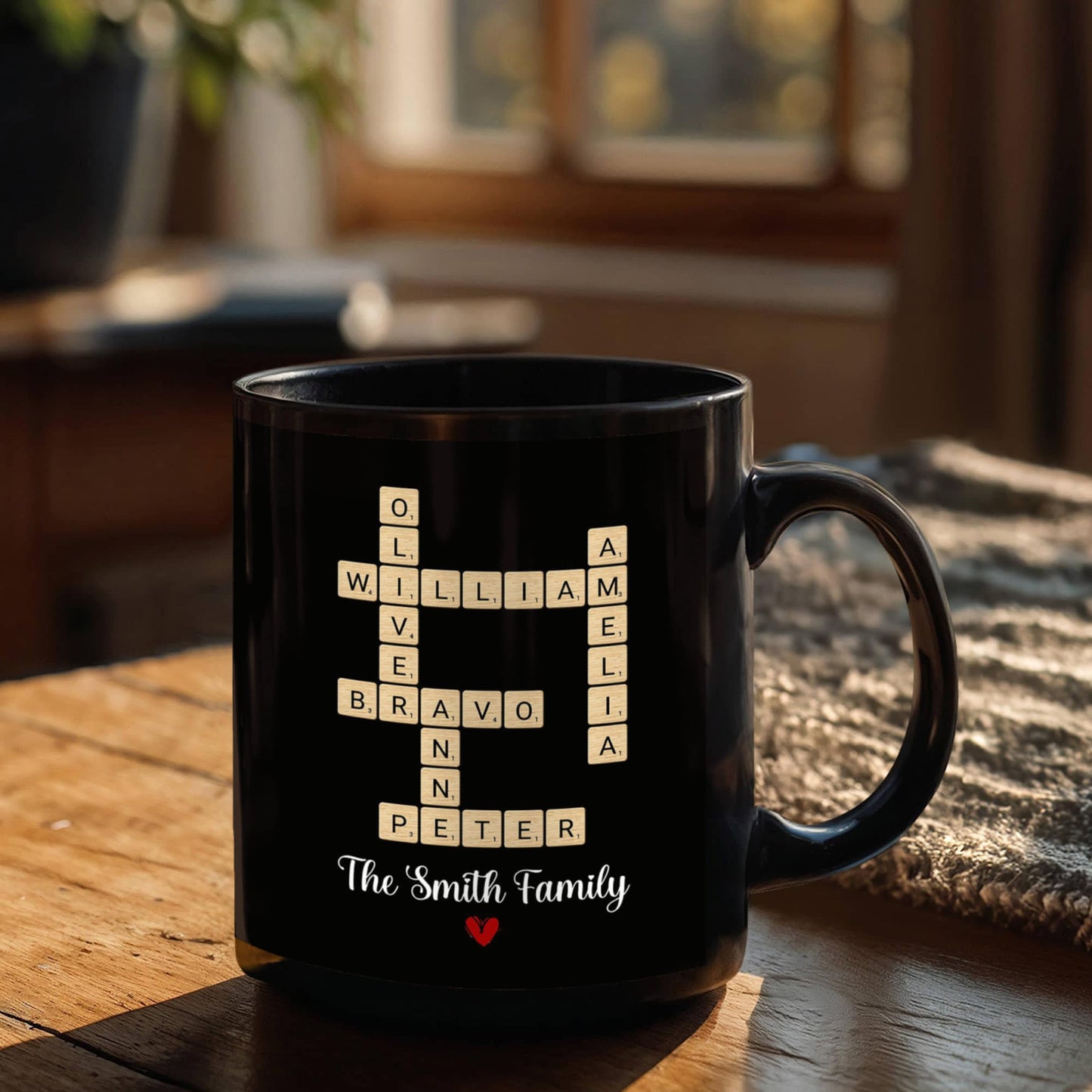 Custom Family Crossword Mug