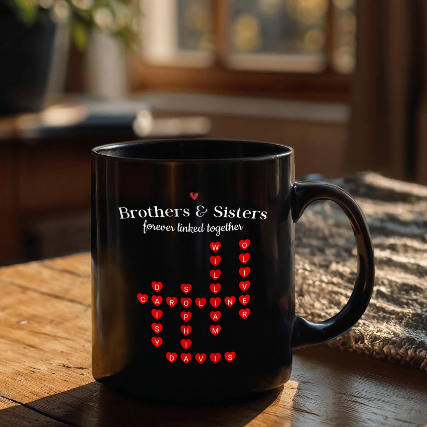 Brothers and Sister Crossword Mug
