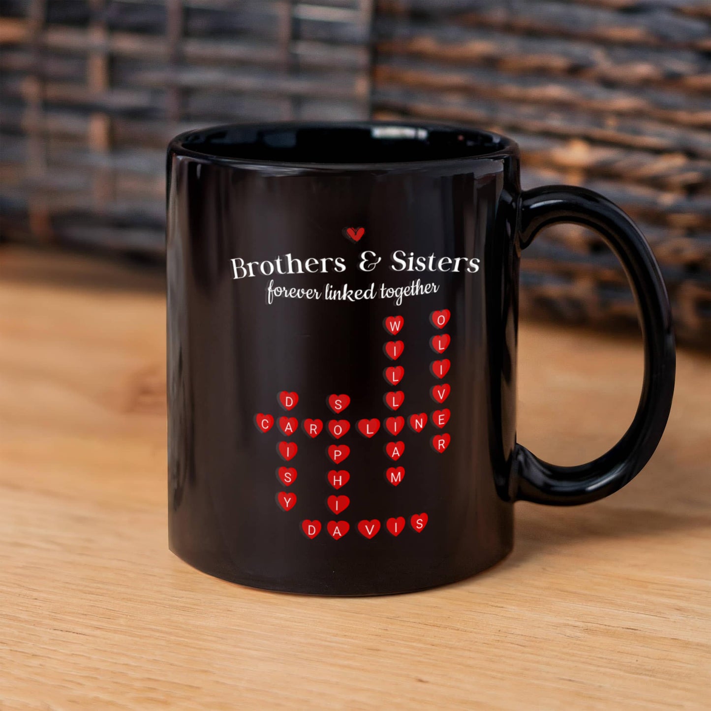 Brothers and Sister Crossword Mug