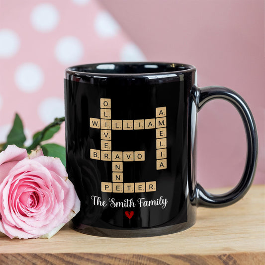 Custom Family Crossword Mug