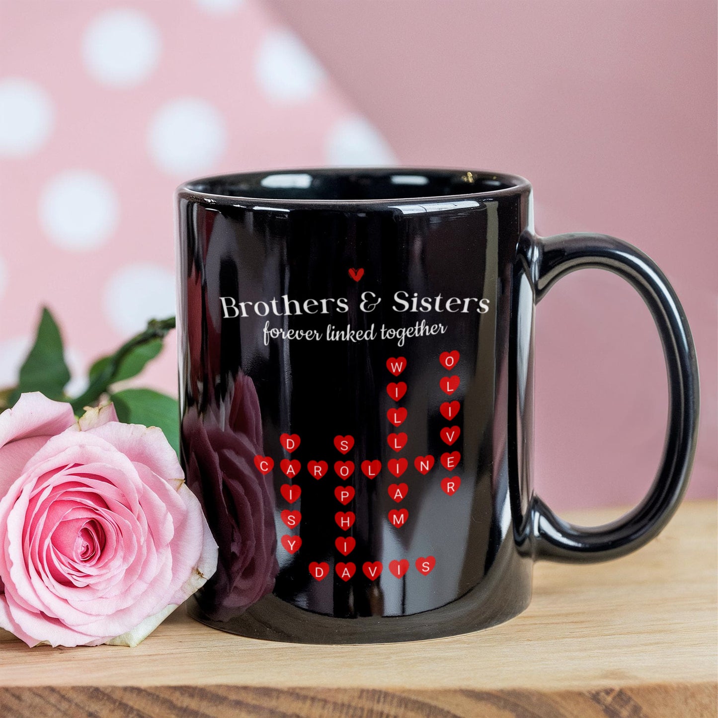 Brothers and Sister Crossword Mug