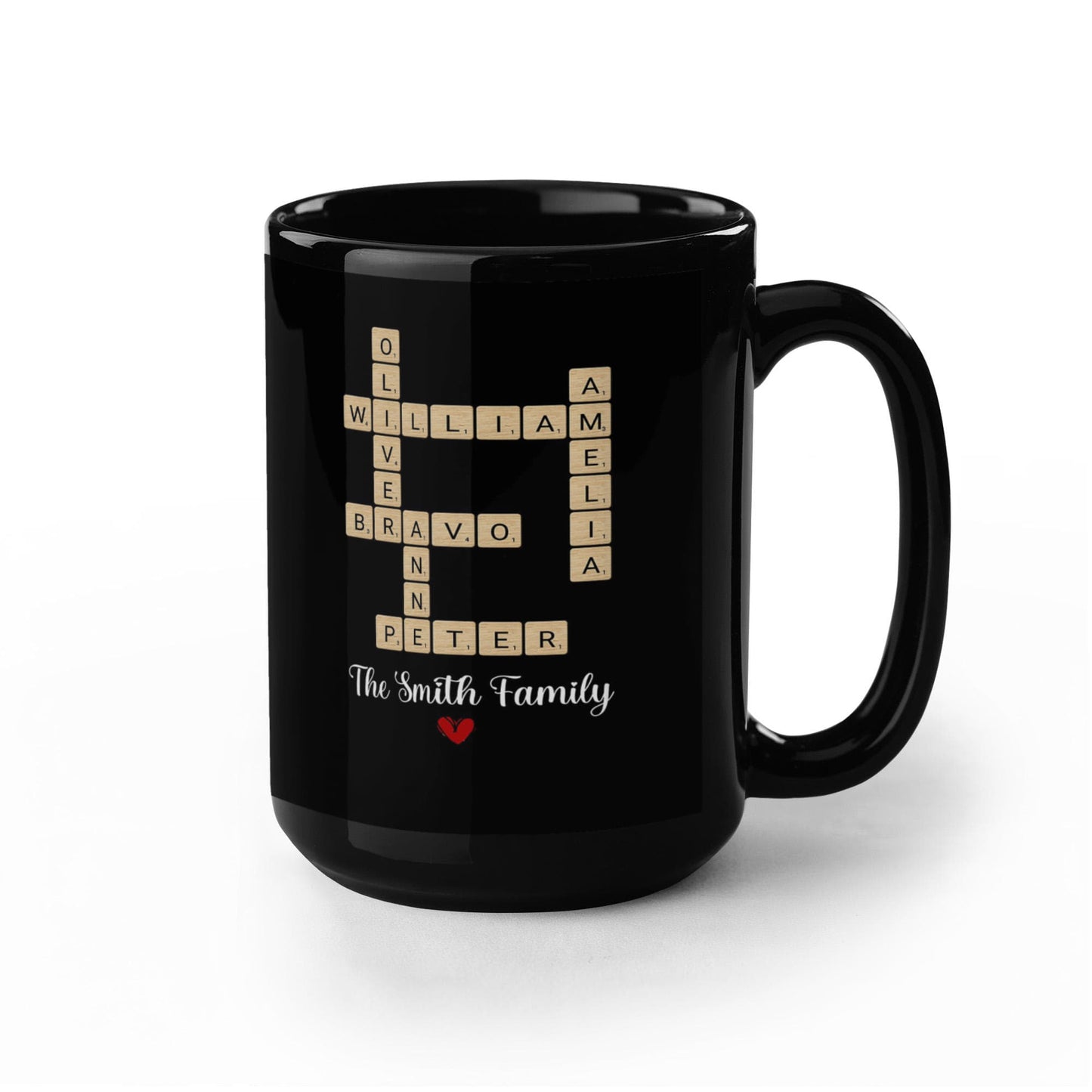Custom Family Crossword Mug