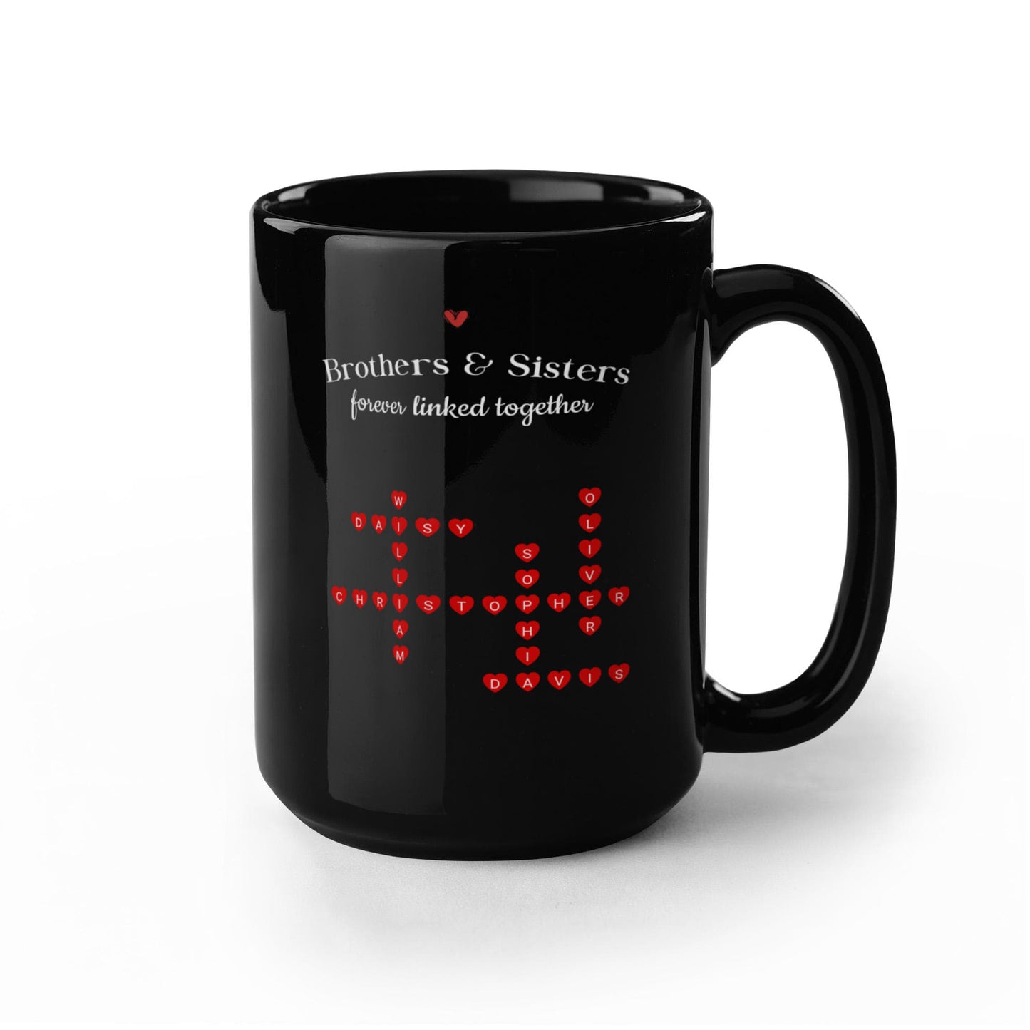 Brothers and Sister Crossword Mug