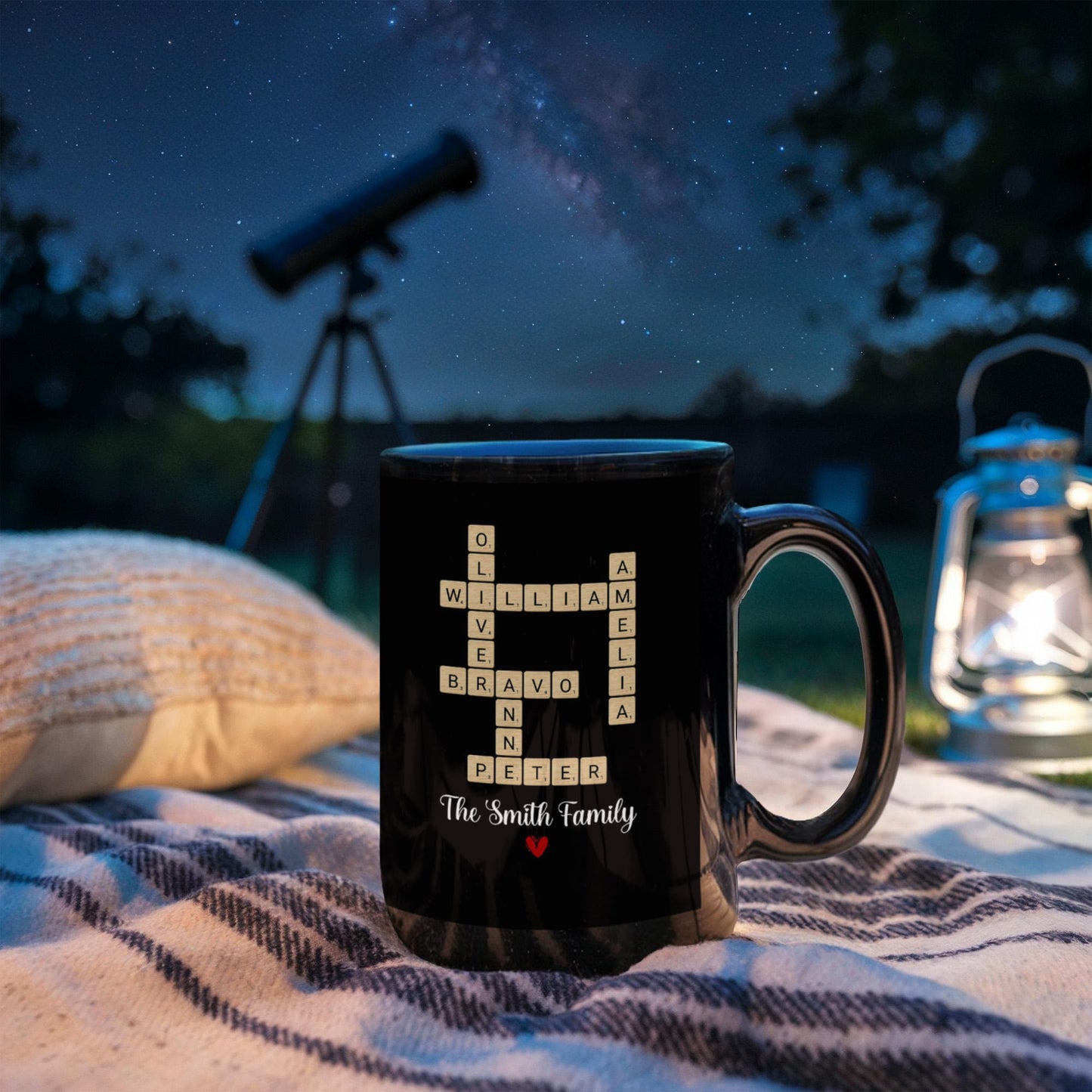 Custom Family Crossword Mug