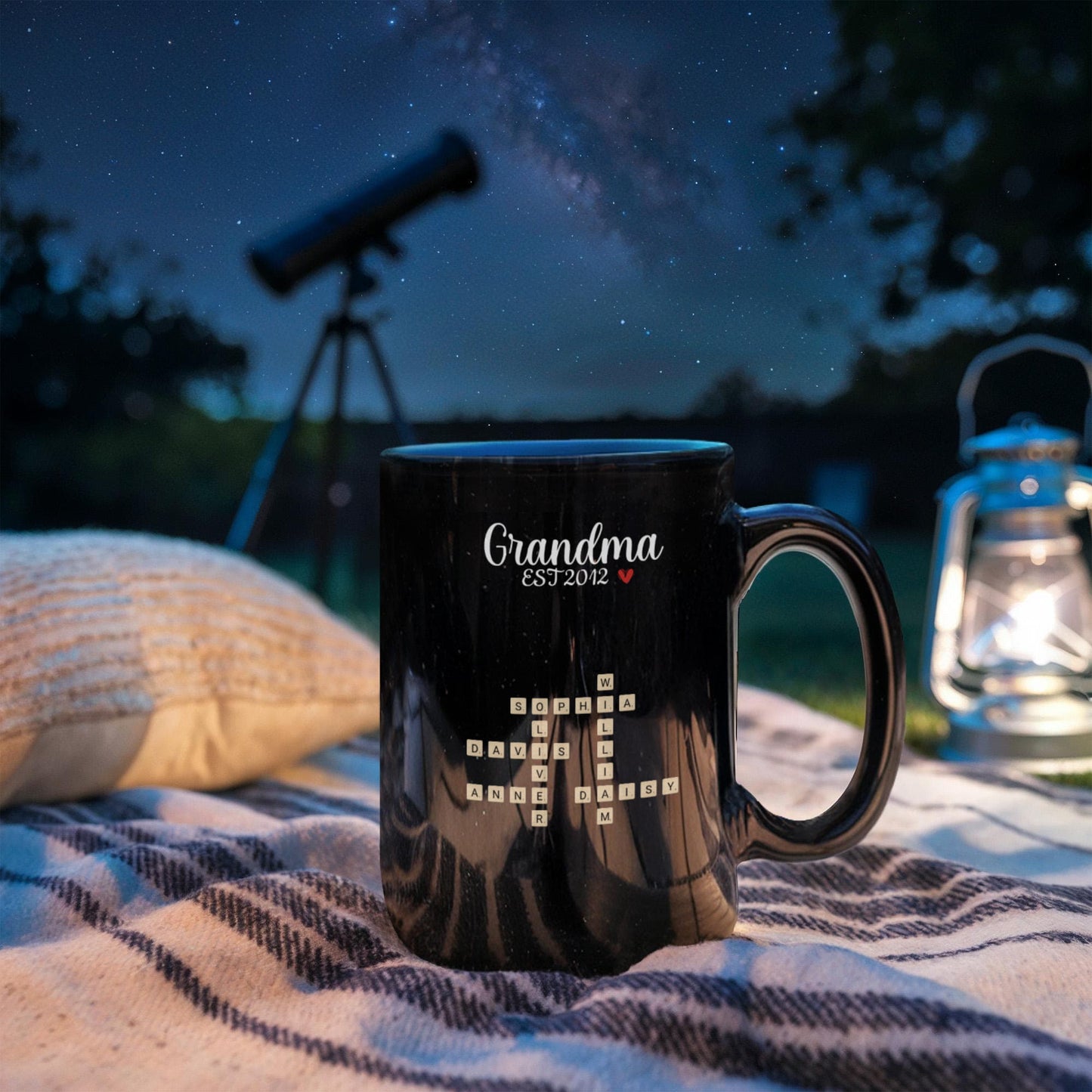 Grandma Est Crossword Personalized Mug