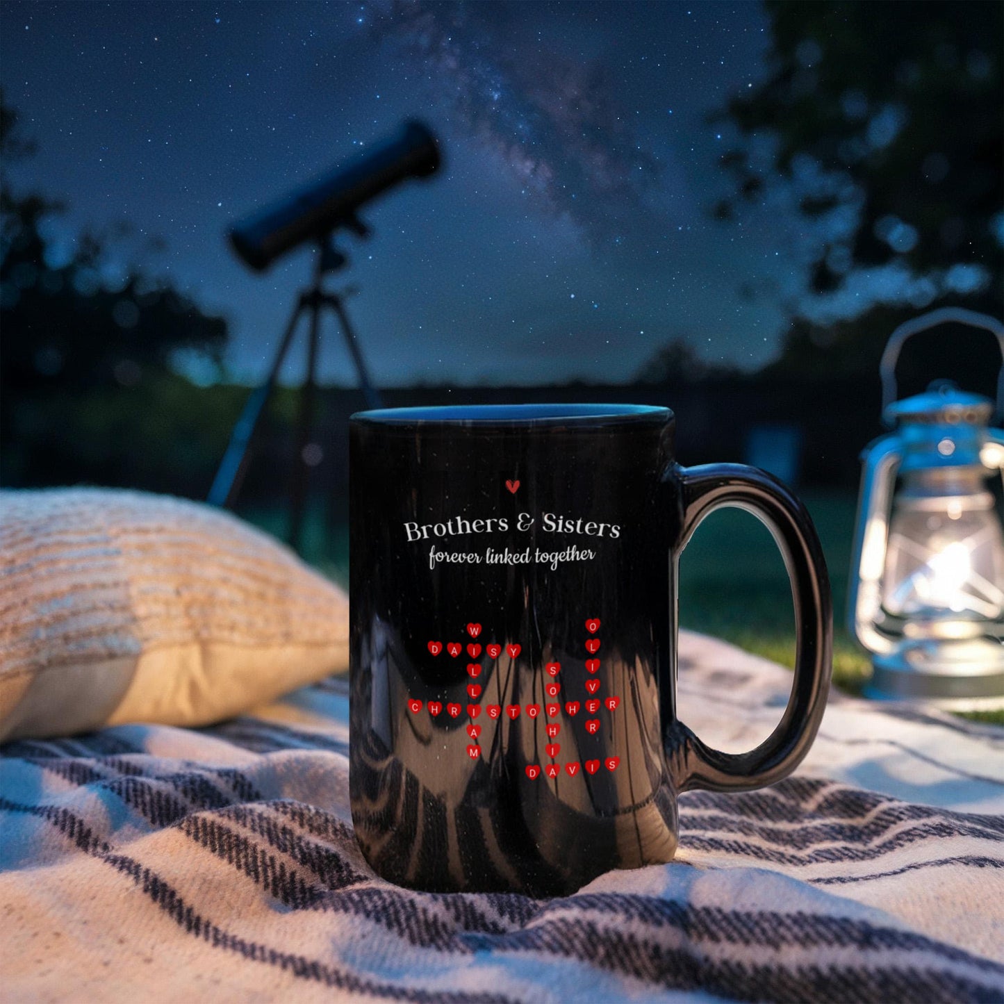 Brothers and Sister Crossword Mug