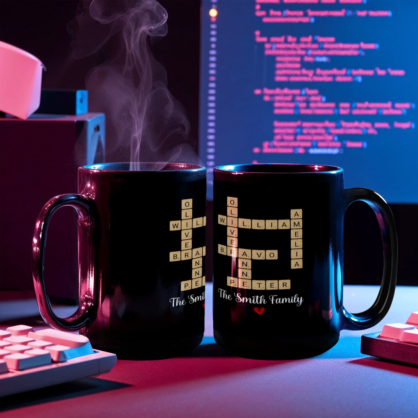 Custom Family Crossword Mug