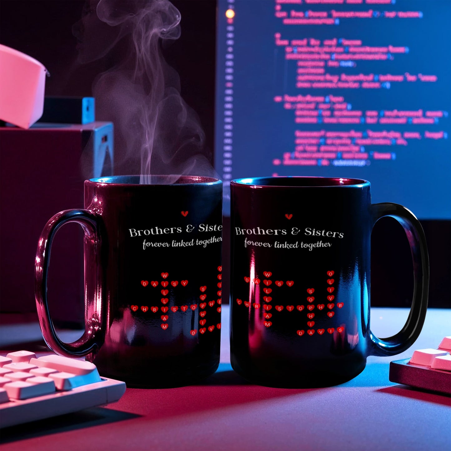 Brothers and Sister Crossword Mug
