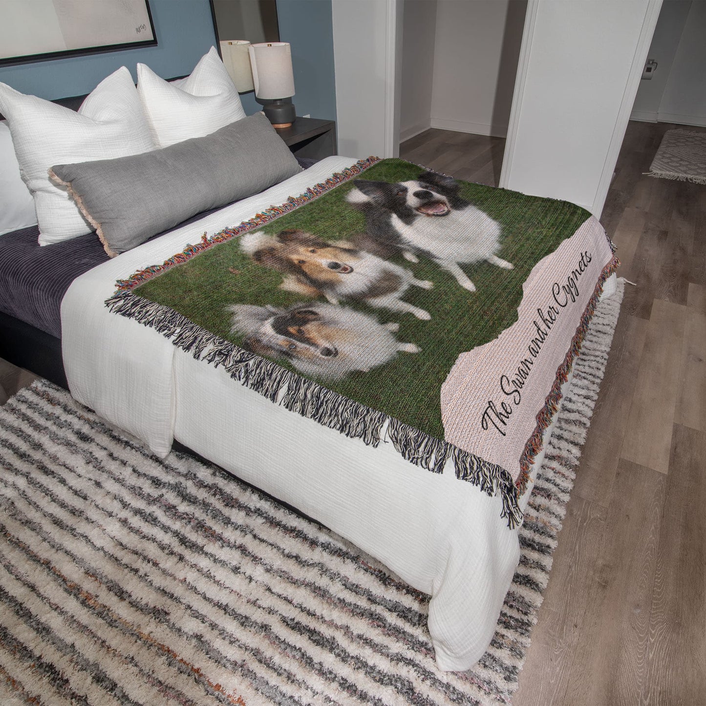 Pet Potrait Woven Blanket