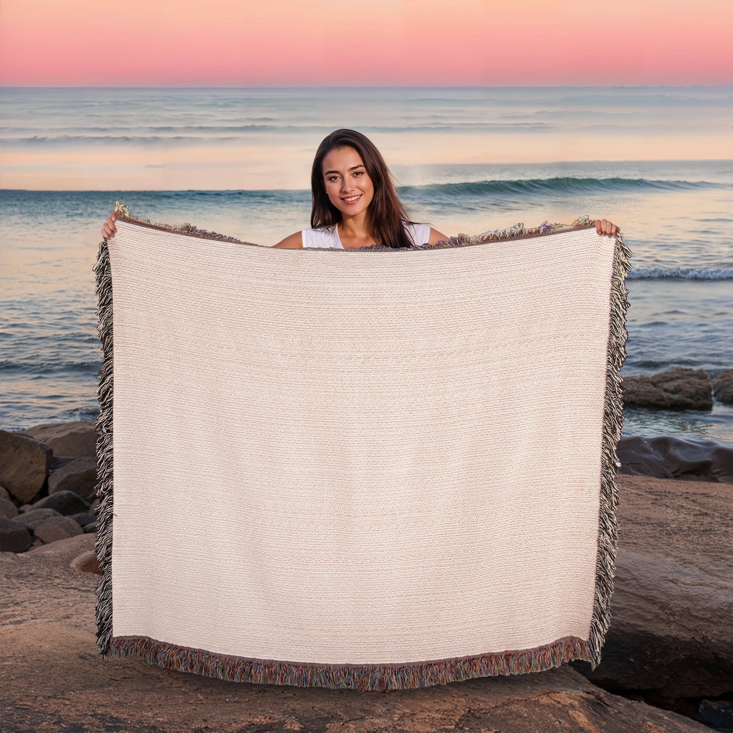 Pet Potrait Woven Blanket