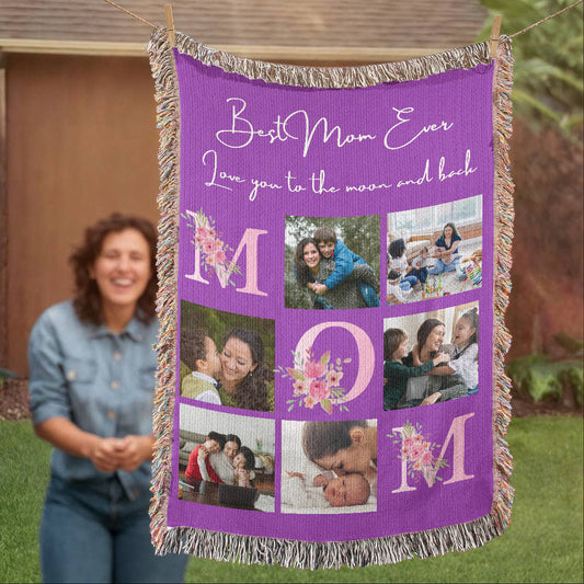 Custom Photos Blanket for Mother,Mothers Day Gift,Mother's Day Photos Blanket for Grandmother,Gifts for Mom,Gifts for mother,Newly Mom Gifts