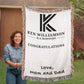 BA Honors Graduation Blanket, Gift from Mom, Dad, College Grad Gift, University Keepsake, Graduation Throw