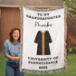 To My Granddaughter Graduation Blanket, University Name Gift, Graduation Present, College Graduation Blanket Gift for Her & Him