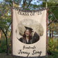 Custom Blanket Photo Gift, Graduation Gift for Her, College Gift, Custom Gift for Her, Cadre Photo Blanket, Personalized Gift for Her