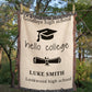 Custom Diploma Blanket for Graduate, High School Graduation Gift Personalized Meaningful graduation Presents for Seniors and College Grads