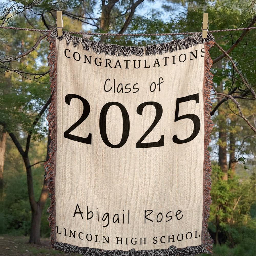 Graduation Blanket, Custom Graduation Party Decor 2025, Party Backdrop Large Banner for Class, Graduation Tapestry Backdrop, Class of 2025 Photo Booth Backdrop