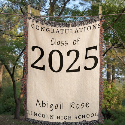 Graduation Blanket, Custom Graduation Party Decor 2025, Party Backdrop Large Banner for Class, Graduation Tapestry Backdrop, Class of 2025 Photo Booth Backdrop