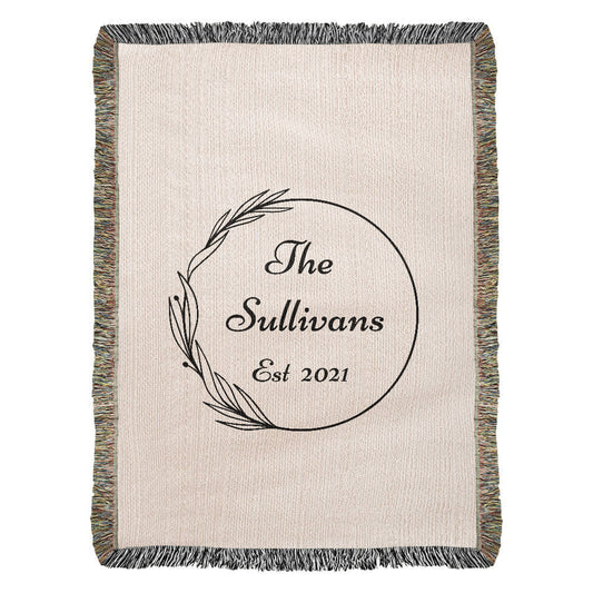 Personalized Blanket For Wedding, Custom Wedding Gift, Anniversary Blanket, Couple's Gift, Bridal Shower, Housewarming Keepsake