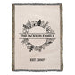 Personalized  Blanket Family Name Gift, Custom Throw Blanket, Customized Holiday Woven  Décor, Custom Christmas Gift For Mom