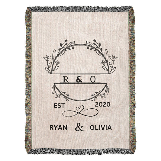 Personalized Wedding Blanket, His and Hers Custom Blanket, Newlyweds Housewarming Gift, Personalized Wedding Gift, Mr and Mrs Gifts Birthday