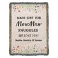 Grandma Birthday Gift Personalized Blanket, Mother's Day Gift, Grandma Gift from Granddaughter, Mother in Law Present, Custom Woven  Blanket