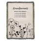 Grandparent Gift  Woven Flower Throw, Christmas Gift For Grandma Or Grandpa, Gift From Grandchild, Grandparents Make the world Softer