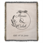 Custom Bride and Groom Gift, Personalized Last Name Gift Blanket,  Wedding Monogram Couple Keepsake Blanket, Anniversary His and Hers Gift