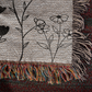 Grandparent Gift  Woven Flower Throw, Christmas Gift For Grandma Or Grandpa, Gift From Grandchild, Grandparents Make the world Softer