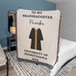 To My Granddaughter Graduation Blanket, University Name Gift, Graduation Present, College Graduation Blanket Gift for Her & Him