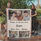 Grandma Custom Blanket, Personalized Grandkids Photo Blanket, Picture Collage Woven Throw, Mother's Day Gift, Mom Birthday, Family Photo Blanket