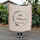 Personalized Wedding Blanket,  Custom Wedding Gift, Anniversary Blanket, Valentine Couple's Gift, Bridal Shower Gift, Housewarming Keepsake
