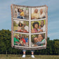Photo Woven Throw Blanket, Picture Collage Cotton Woven Blanket, Personalized Picnic Blanket, Custom Wedding Gift, Christmas Birthday Gift