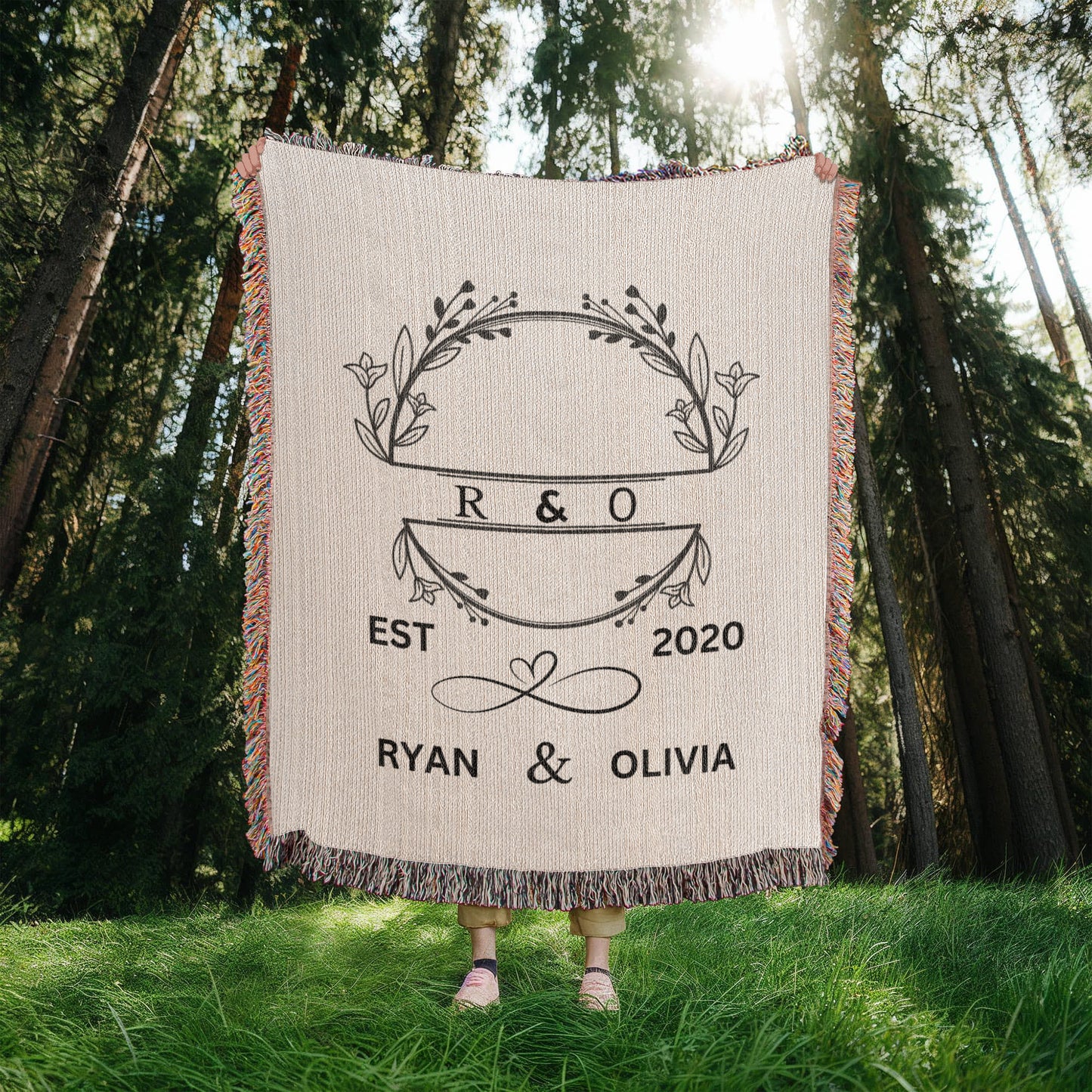 Personalized Wedding Blanket, His and Hers Custom Blanket, Newlyweds Housewarming Gift, Personalized Wedding Gift, Mr and Mrs Gifts Birthday