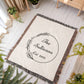 Personalized Wedding Blanket,  Custom Wedding Gift, Anniversary Blanket, Valentine Couple's Gift, Bridal Shower Gift, Housewarming Keepsake