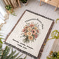 Nana's Garden Blanket, Personalized Cotton  Throw, Floral Birth Flower Gift, Grandparent Keepsake, Custom Family Name Blanket, Mother's Day Gift