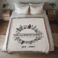 Personalized  Blanket Family Name Gift, Custom Throw Blanket, Customized Holiday Woven  Décor, Custom Christmas Gift For Mom