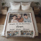 Grandma Custom Blanket, Personalized Grandkids Photo Blanket, Picture Collage Woven Throw, Mother's Day Gift, Mom Birthday, Family Photo Blanket