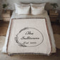 Personalized Wedding Blanket,  Custom Wedding Gift, Anniversary Blanket, Valentine Couple's Gift, Bridal Shower Gift, Housewarming Keepsake