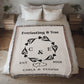 Personalized Woven Blanket, Custom Soft Blanket  Anniversary Gift, Woven Throw Blanket, Wedding Throw Tapestry, Initials & Date Wedding Gift