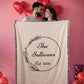 Personalized Wedding Blanket,  Custom Wedding Gift, Anniversary Blanket, Valentine Couple's Gift, Bridal Shower Gift, Housewarming Keepsake
