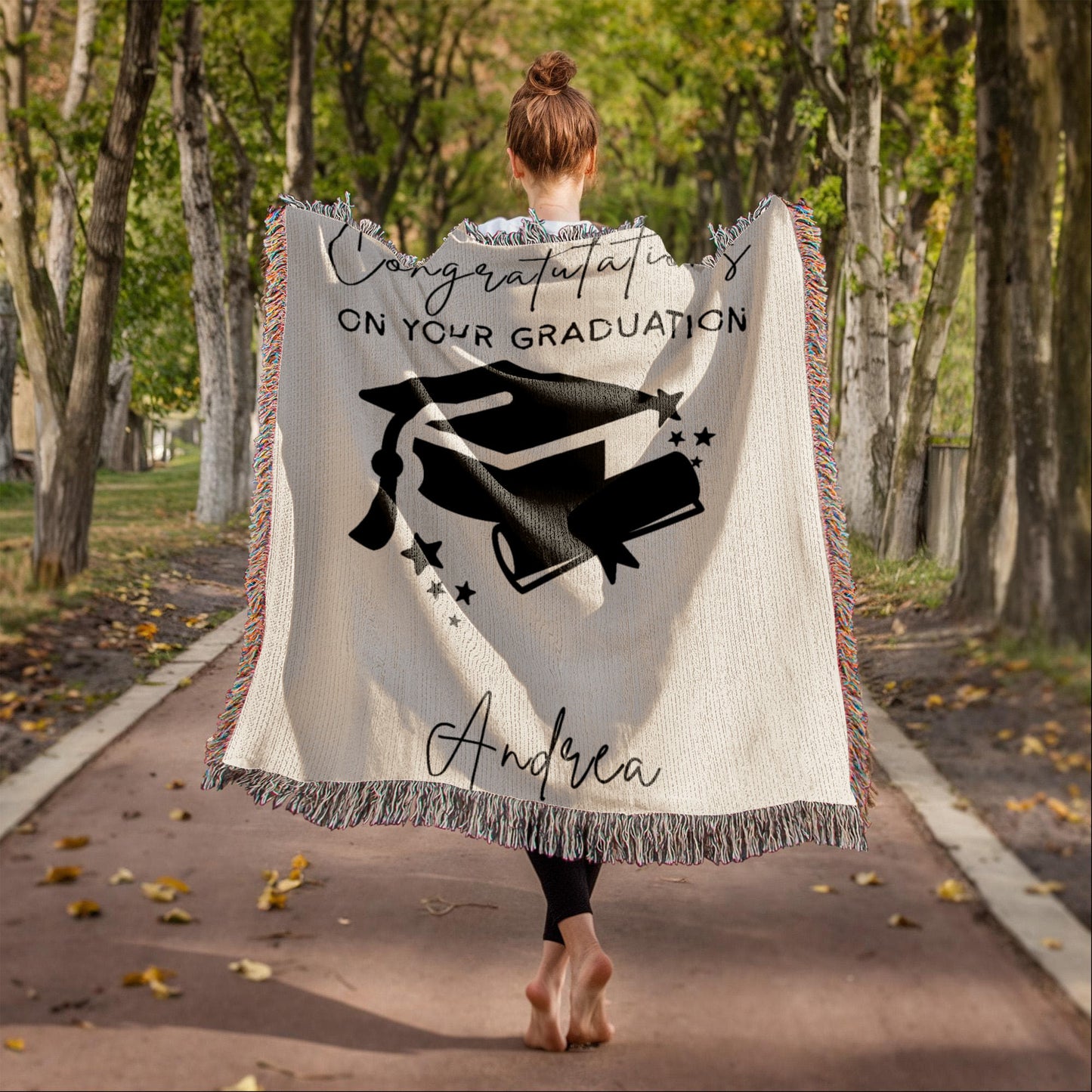 Graduation blanket, personalized gift, graduation keepsake, custom blanket, congratulatory gift, graduate throw, academic achievement gift