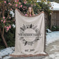 Personalized  Blanket Family Name Gift, Custom Throw Blanket, Customized Holiday Woven  Décor, Custom Christmas Gift For Mom