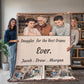 Grandma Custom Blanket, Personalized Grandkids Photo Blanket, Picture Collage Woven Throw, Mother's Day Gift, Mom Birthday, Family Photo Blanket