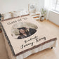 Custom Blanket Photo Gift, Graduation Gift for Her, College Gift, Custom Gift for Her, Cadre Photo Blanket, Personalized Gift for Her